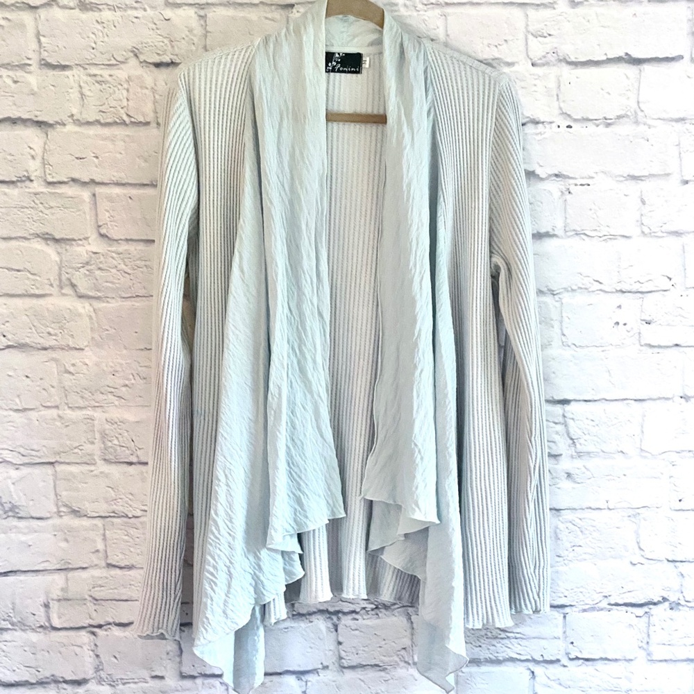PALE BLUE FENINI CARDIGAN - M - NWOT